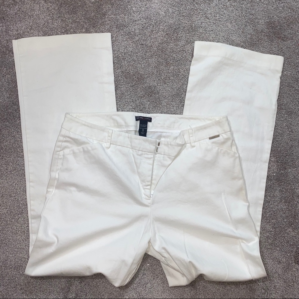 NY&C White Denim Pants